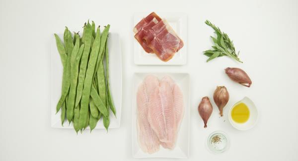 Preparación de los ingredientes.