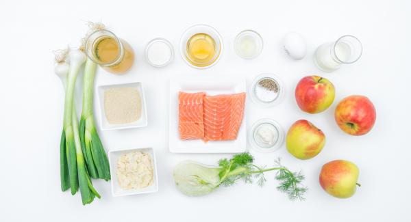 Preparación de los ingredientes.