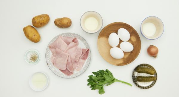 Preparación de los ingredientes.