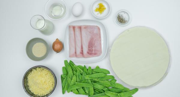 Preparación de los ingredientes.