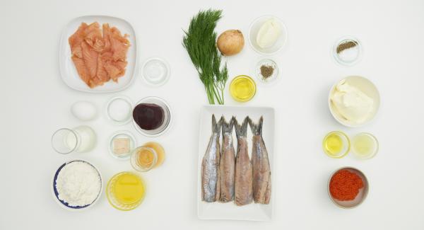 Preparación de los ingredientes.