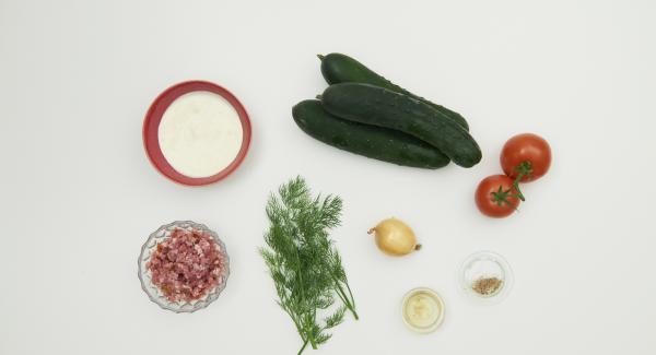 Preparación de los ingredientes.