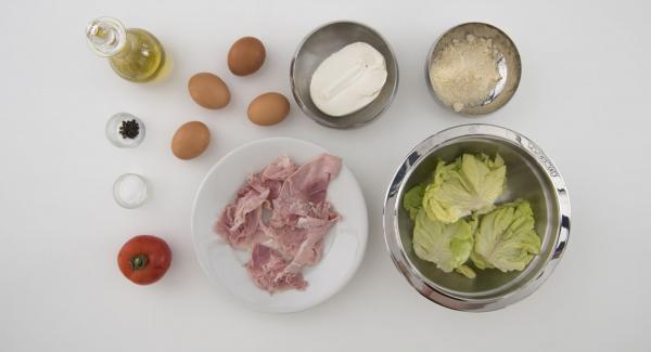 Preparación de los ingredientes.