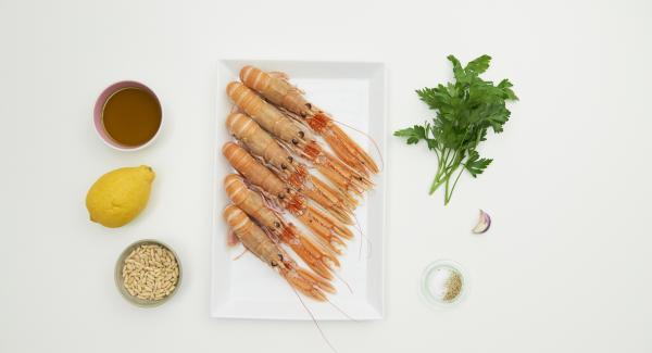 Preparación de los ingredientes.