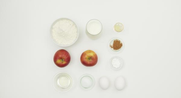 Preparación de los ingredientes.