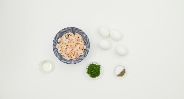 Preparación de los ingredientes.