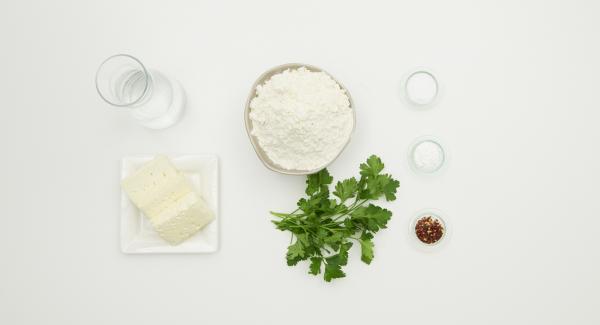 Preparación de los ingredientes.