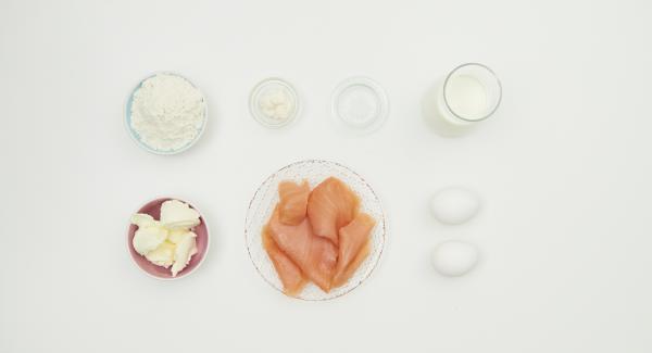 Preparación de los ingredientes.