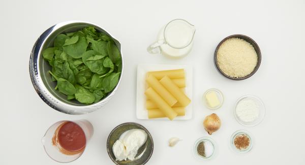 Preparación de los ingredientes.