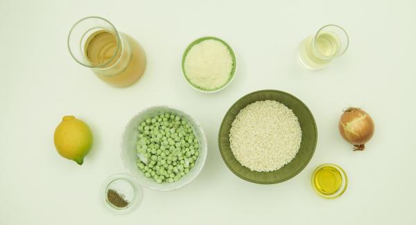 Preparación de los ingredientes.