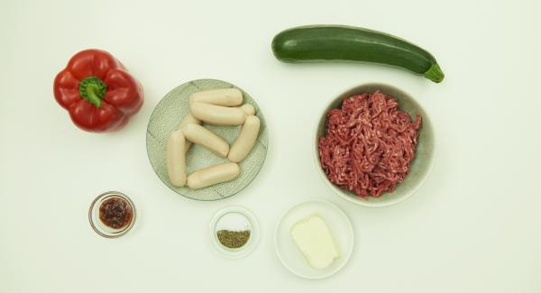 Preparación de los ingredientes.