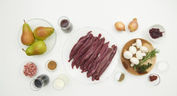 Preparación de los ingredientes.