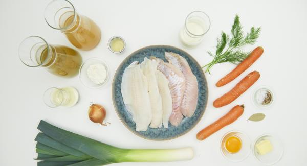 Preparación de los ingredientes.