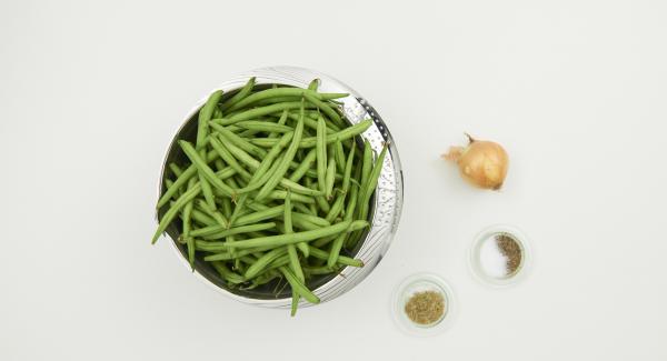 Preparación de los ingredientes.