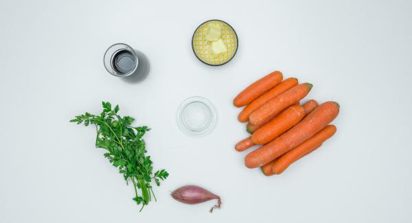 Preparación de los ingredientes.