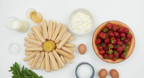 Preparación de los ingredientes.