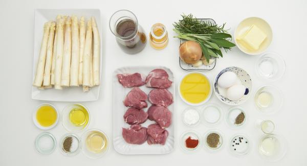 Preparación de los ingredientes.