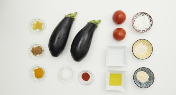 Preparación de los ingredientes.