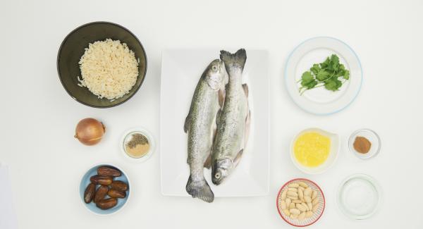 Preparación de los ingredientes.