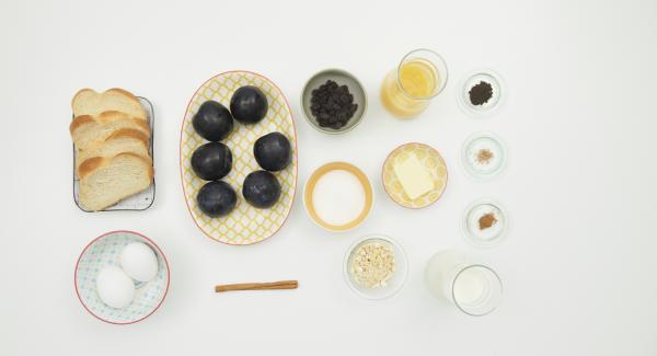 Preparación de los ingredientes.