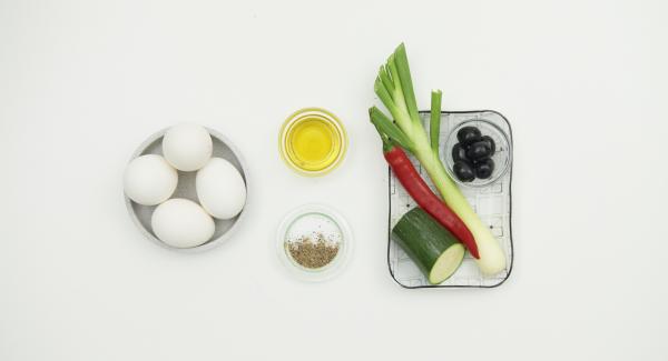 Preparación de los ingredientes.