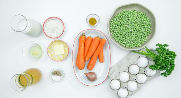 Preparación de los ingredientes.