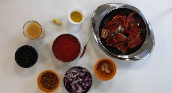 Preparación de los ingredientes