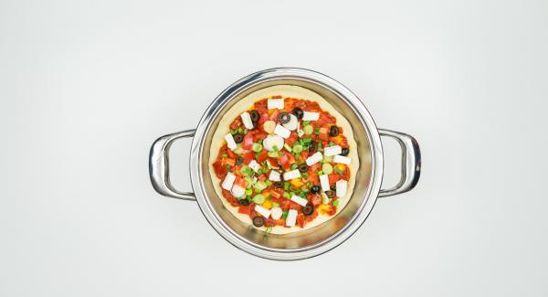 Colocar el Navigenio en modo de horno (poniéndolo invertido encima de la olla) y ajustar a temperatura baja/media. Cuando el Navigenio parpadee en rojo/azul, introducir 2 minutos en el Avisador (Audiotherm) y hornear/gratinar hasta que esté dorado/crujiente. Espolvorear con perejil y servir. Colocar el Navigenio en modo de horno (poniéndolo invertido encima de la olla) y ajustar a temperatura baja/media. Cuando el Navigenio parpadee en rojo/azul, introducir 2 minutos en el Avisador (Audiotherm) y hornear/gratinar hasta que esté dorado/crujiente. Espolvorear con perejil y servir.