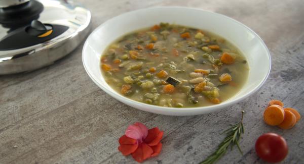 Minestrone de verduras 