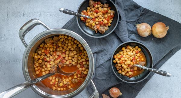 Estofado de garbanzos 