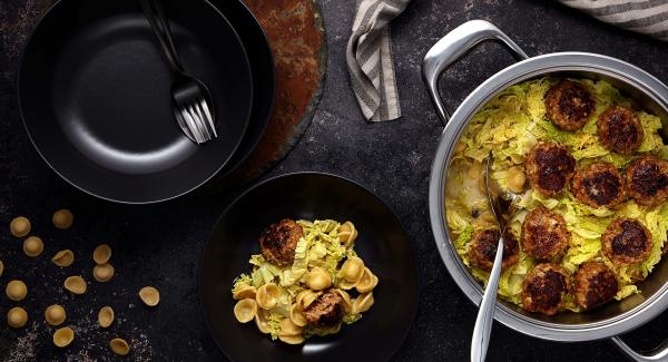 One Pot: Pasta con albóndigas