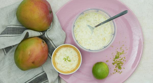 Salsa de mango y lima