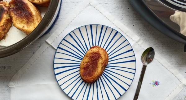 Torrijas al vapor