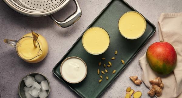 Lassi de mango con jengibre