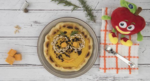 Tarta salada de calabaza y patata