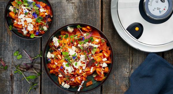 Ensalada templada de calabaza