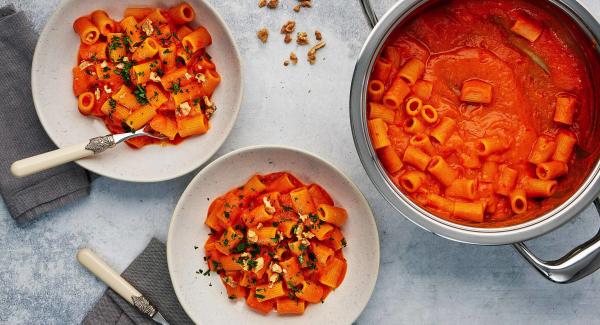One-pot pasta con calabaza