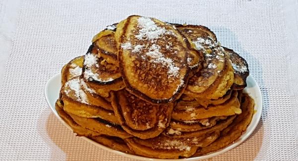 Luego al plato y lo presentamos con un poco de azucar por encima o miel.