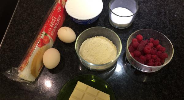 Preparamos todos los ingredientes.