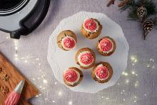 Cupcakes de Papá Noel