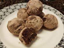 Trufas de castañas y chocolate