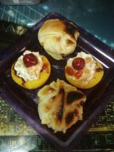Melocotones del bajo aragon rellenos