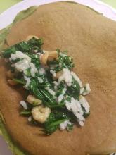Crepes de espinacas