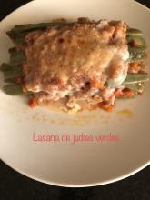 Lasaña de judías verdes
