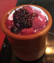 Mascarpone con frutos rojos