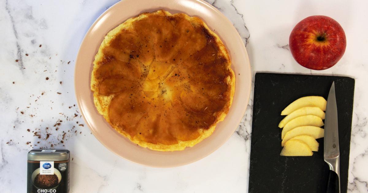 image of Tarta fina de manzana en sartén - Recetas AMC